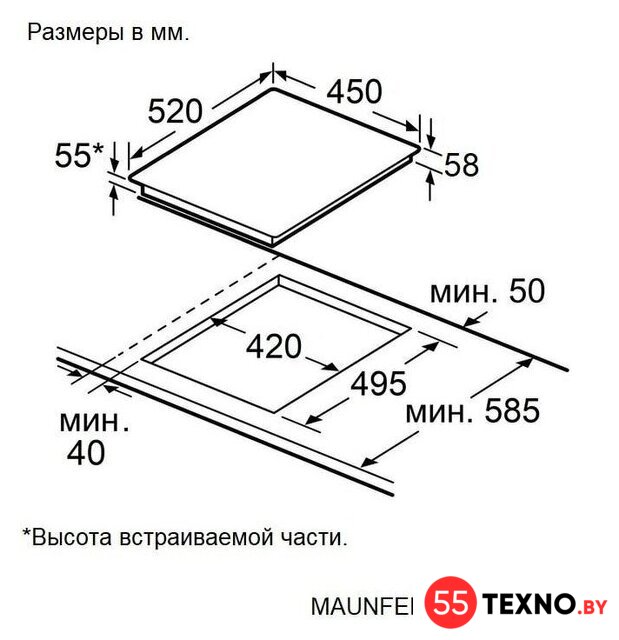 Варочная панель MAUNFELD AVI4534SSBK - Изображение №11 — Интернет-магазин 55texno.by