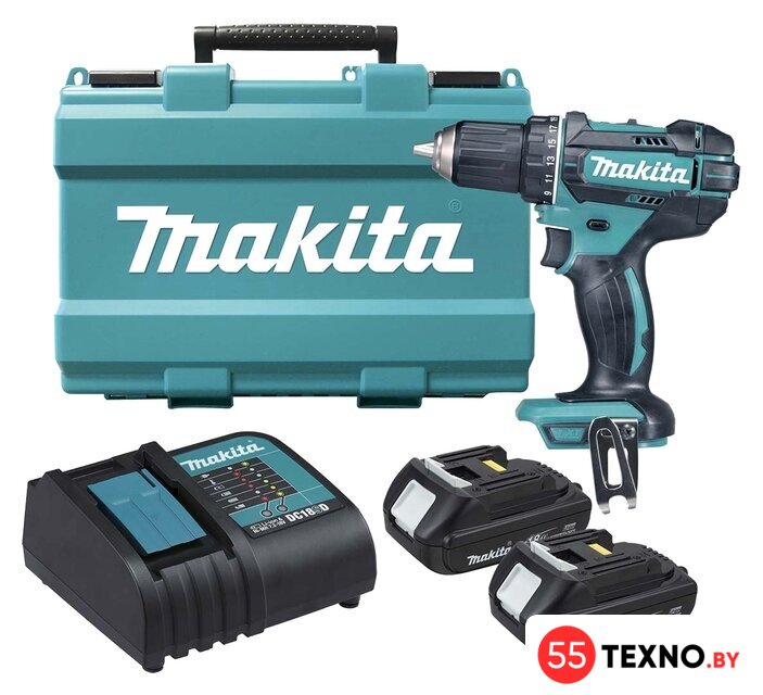 Дрель-шуруповерт Makita DDF482SYE (с 2-мя АКБ) - Изображение №1 — Интернет-магазин 55texno.by
