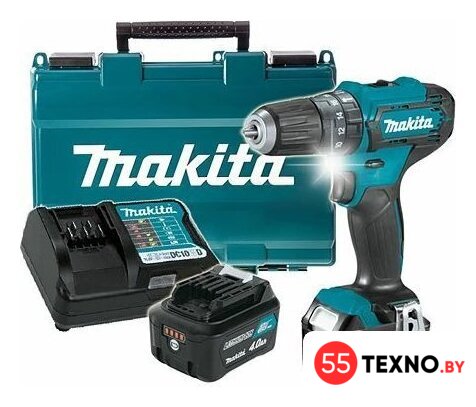 Ударная дрель-шуруповерт Makita HP333DWME (с 2-мя АКБ, кейс) - Изображение №1 — Интернет-магазин 55texno.by