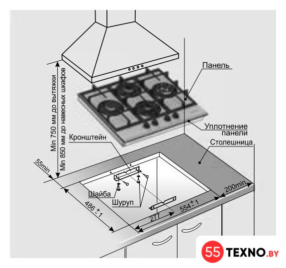 Варочная панель GEFEST 2231 К12 - Изображение №2 — Интернет-магазин 55texno.by