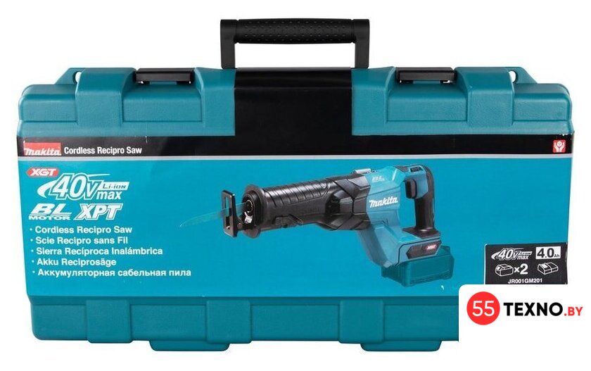 Сабельная пила Makita JR001GM201 (с 2-мя АКБ 4 Ah, кейс) - Изображение №16 — Интернет-магазин 55texno.by