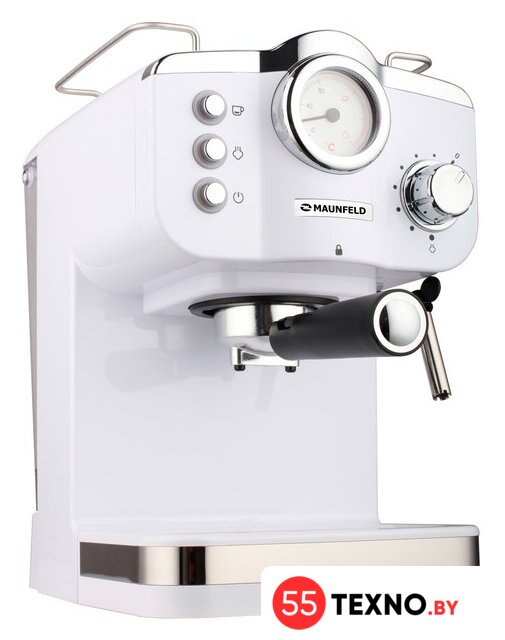 Рожковая кофеварка MAUNFELD MF-735WH Pro - Изображение №1 — Интернет-магазин 55texno.by