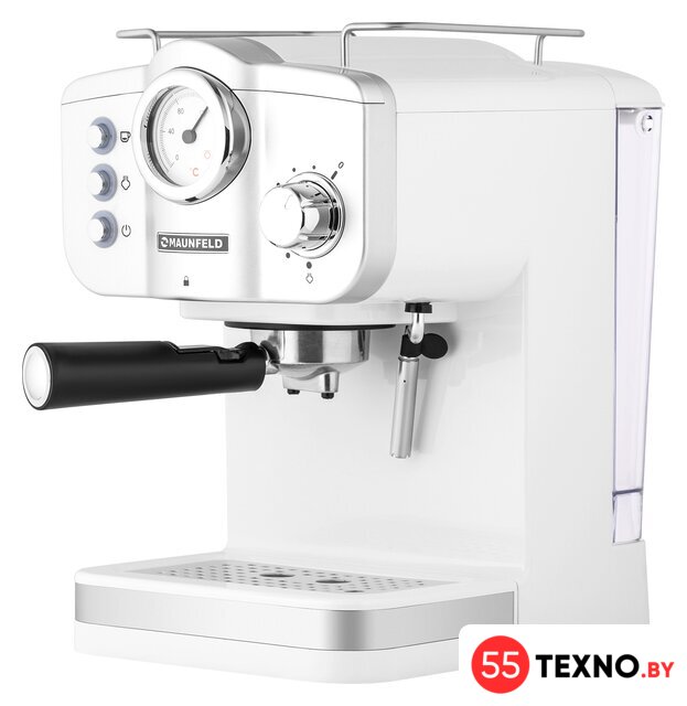 Рожковая кофеварка MAUNFELD MF-735WH Pro - Изображение №2 — Интернет-магазин 55texno.by