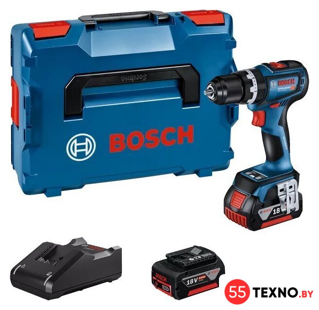 Ударная дрель-шуруповерт Bosch GSB 18V-90 C Professional 06019K6106 (с 2-мя АКБ 5 Ач, кейс) - Изображение №1 — Интернет-магазин 55texno.by