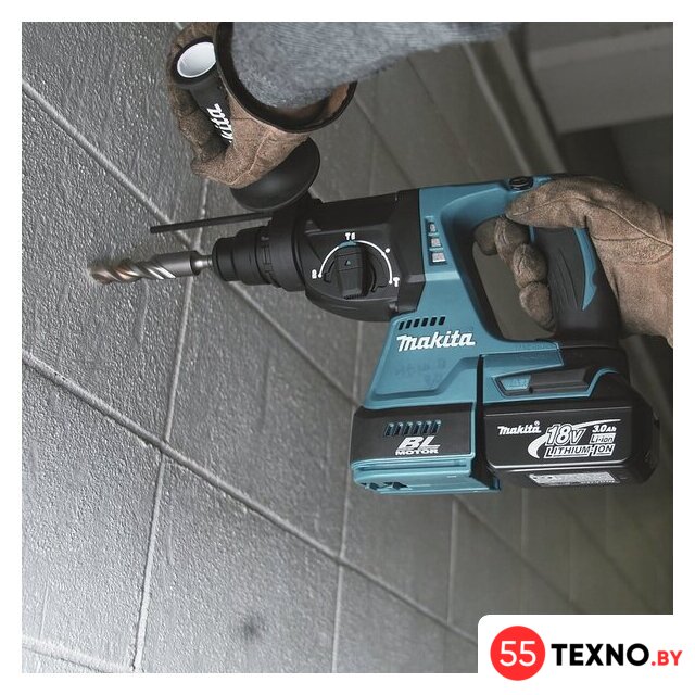 Перфоратор Makita DHR242RT (с 1-им АКБ, кейс) - Изображение №3 — Интернет-магазин 55texno.by