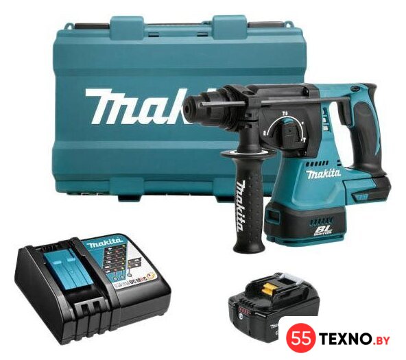 Перфоратор Makita DHR242RT (с 1-им АКБ, кейс) - Изображение №1 — Интернет-магазин 55texno.by