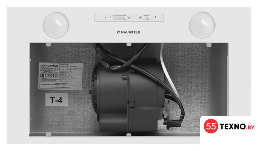 Кухонная вытяжка MAUNFELD Crosby Light 5028 (белый) - Изображение №4 — Интернет-магазин 55texno.by
