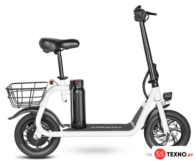 Электросамокат SameBike Comfort SB-C350 (белый) - Изображение №4 — Интернет-магазин 55texno.by