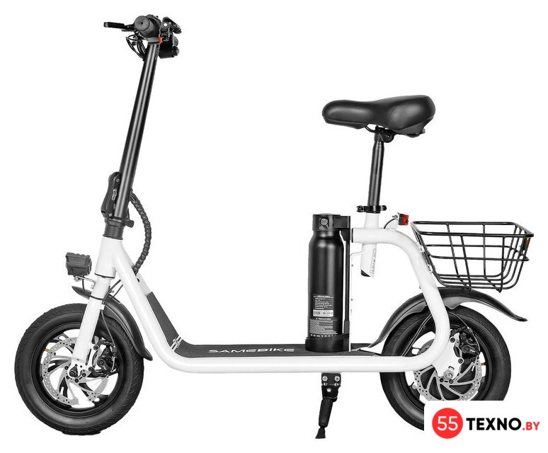 Электросамокат SameBike Comfort SB-C350 (белый) - Изображение №1 — Интернет-магазин 55texno.by