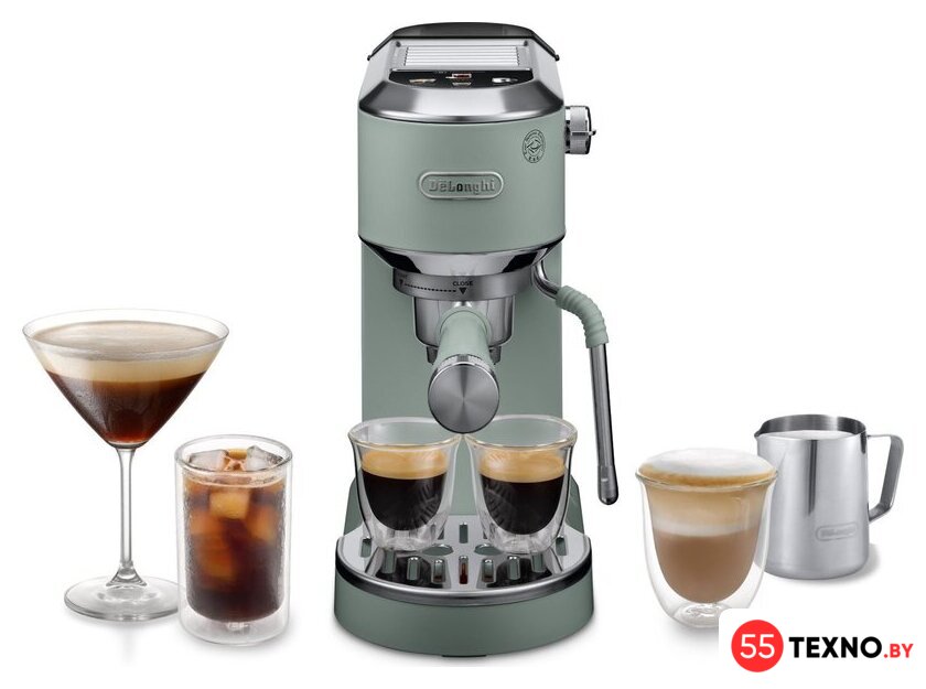 Рожковая кофеварка DeLonghi Dedica EC890.GR - Изображение №9 — Интернет-магазин 55texno.by