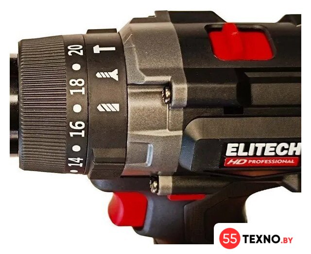 Ударная дрель-шуруповерт ELITECH CD 20BL2 E2201.042.00 (без АКБ) - Изображение №4 — Интернет-магазин 55texno.by