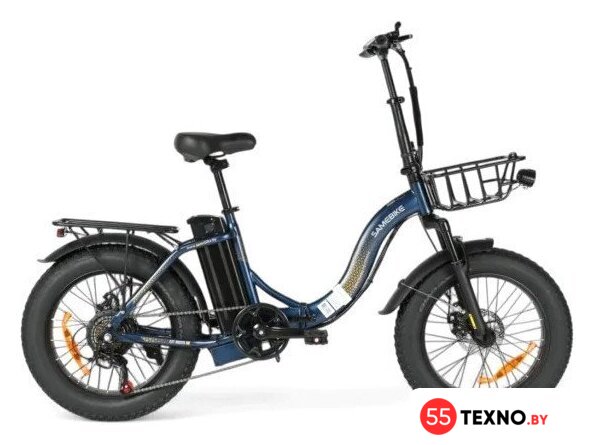 Электровелосипед SameBike City Master Fat (синий) - Изображение №1 — Интернет-магазин 55texno.by