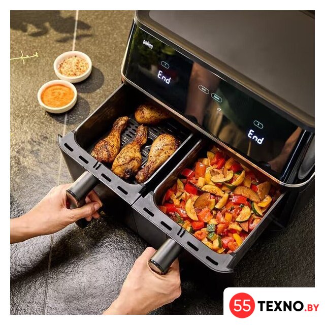 Аэрогриль (аэрофритюрница) Braun TwinCook 5 TD 5030I - Изображение №3 — Интернет-магазин 55texno.by