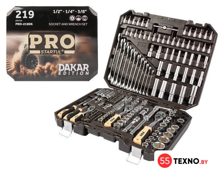Универсальный набор инструментов Startul Pro Dakar PRO-219DK (219 предметов) - Изображение №2 — Интернет-магазин 55texno.by