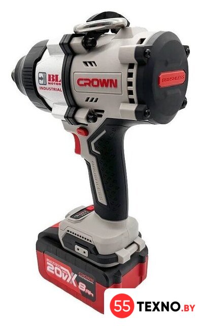 Гайковерт Crown CT22056HX-8SC4 BMC (с 1-им АКБ, кейс) - Изображение №2 — Интернет-магазин 55texno.by