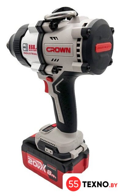 Гайковерт Crown CT22056HX-8SC4 BMC (с 1-им АКБ, кейс) - Изображение №4 — Интернет-магазин 55texno.by