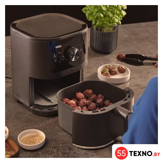 Аэрогриль (аэрофритюрница) Braun MultiFry 3 HF 3000 IBK - Изображение №4 — Интернет-магазин 55texno.by