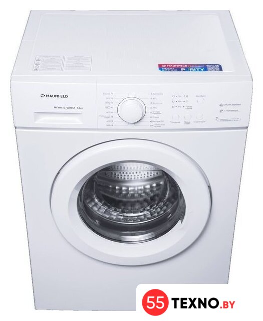 Стиральная машина MAUNFELD MFWM127WH051 - Изображение №4 — Интернет-магазин 55texno.by