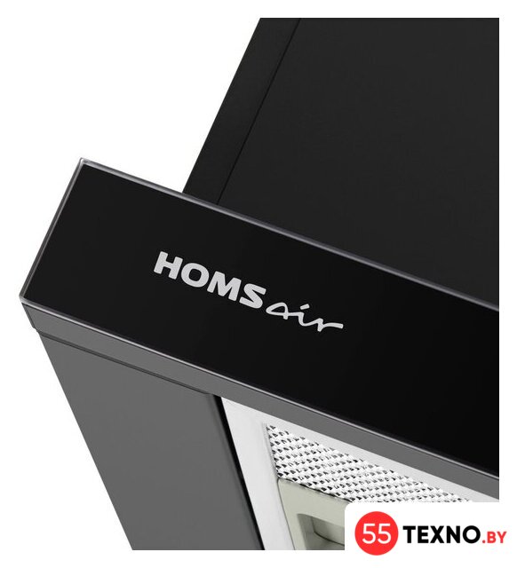 Кухонная вытяжка HOMSair Flat 60 Glass (черный) - Изображение №4 — Интернет-магазин 55texno.by