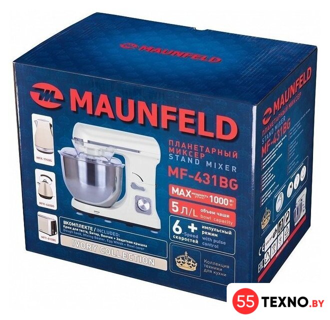 Планетарный миксер MAUNFELD MF-431BG - Изображение №10 — Интернет-магазин 55texno.by