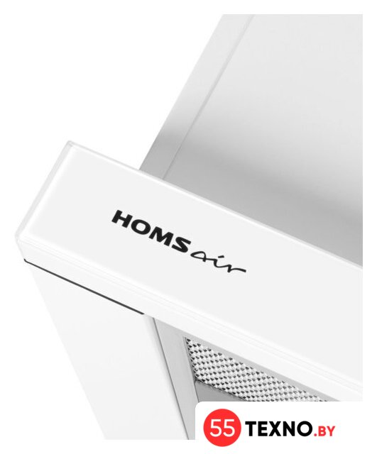 Кухонная вытяжка HOMSair Flat 60 Glass (белый) - Изображение №4 — Интернет-магазин 55texno.by