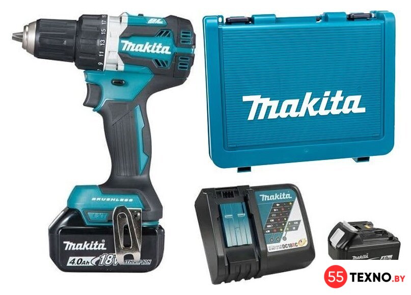 Дрель-шуруповерт Makita DDF484RME (с 2-мя АКБ, кейс) - Изображение №1 — Интернет-магазин 55texno.by