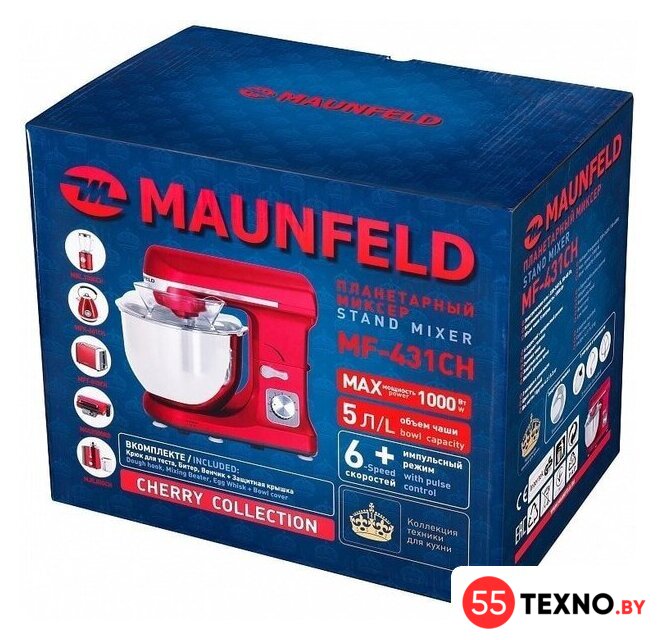 Планетарный миксер MAUNFELD MF-431CH - Изображение №10 — Интернет-магазин 55texno.by