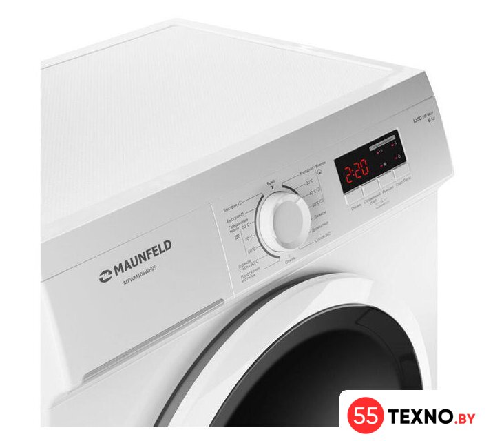 Стиральная машина MAUNFELD MFWM106WH05 - Изображение №5 — Интернет-магазин 55texno.by