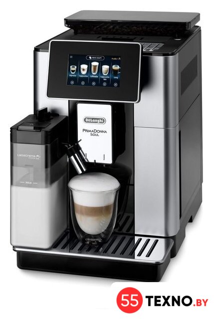 Кофемашина DeLonghi PrimaDonna Soul ECAM610.55.SB - Изображение №2 — Интернет-магазин 55texno.by