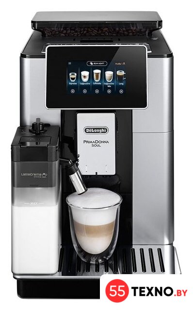 Кофемашина DeLonghi PrimaDonna Soul ECAM610.55.SB - Изображение №1 — Интернет-магазин 55texno.by