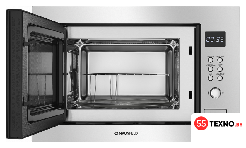 Микроволновая печь MAUNFELD MBMO.25.8S - Изображение №2 — Интернет-магазин 55texno.by