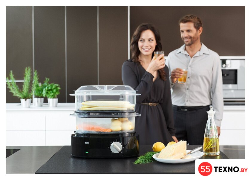 Пароварка Braun IdentityCollection FS 5100 Black - Изображение №6 — Интернет-магазин 55texno.by