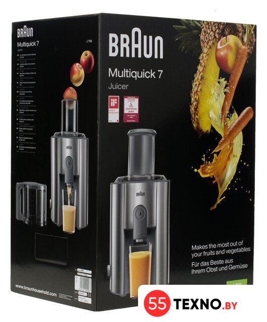 Соковыжималка Braun Multiquick 7 (J 700) - Изображение №8 — Интернет-магазин 55texno.by