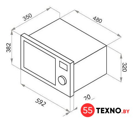 Микроволновая печь MAUNFELD XBMO202S - Изображение №2 — Интернет-магазин 55texno.by