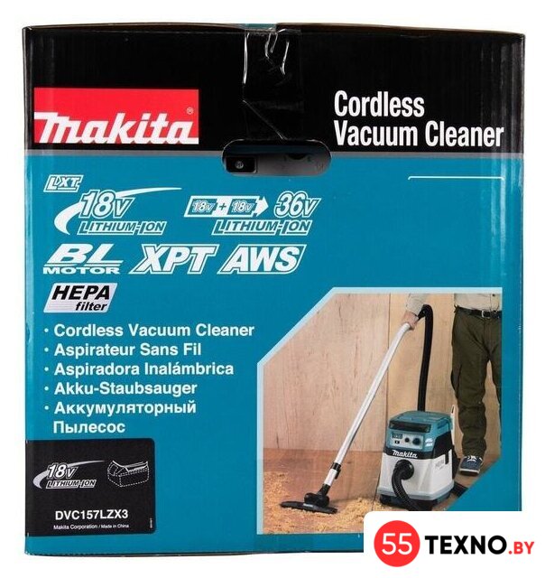 Пылесос Makita DVC157LZX3 (без АКБ и ЗУ) - Изображение №8 — Интернет-магазин 55texno.by