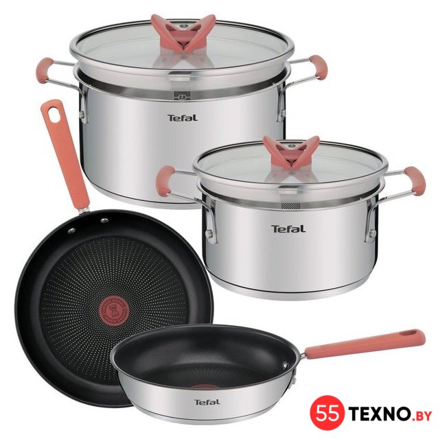 Набор кастрюль Tefal Opti'Space G720S604 - Изображение №1 — Интернет-магазин 55texno.by