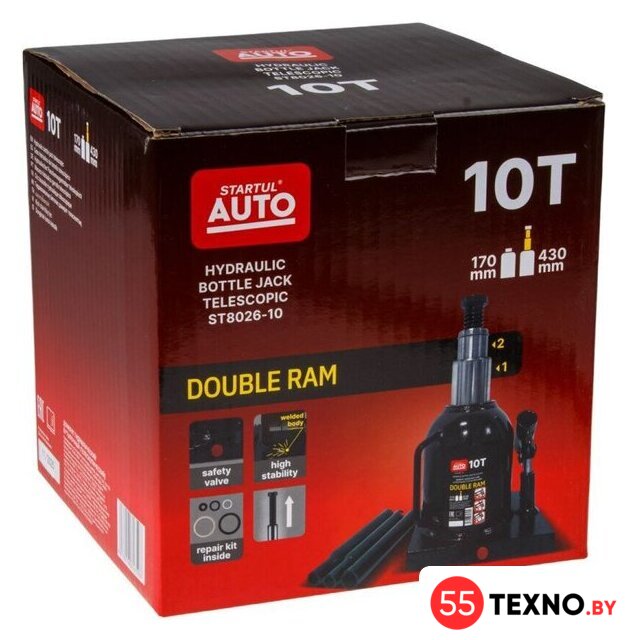 Бутылочный домкрат Startul Auto ST8026-10 10т - Изображение №6 — Интернет-магазин 55texno.by