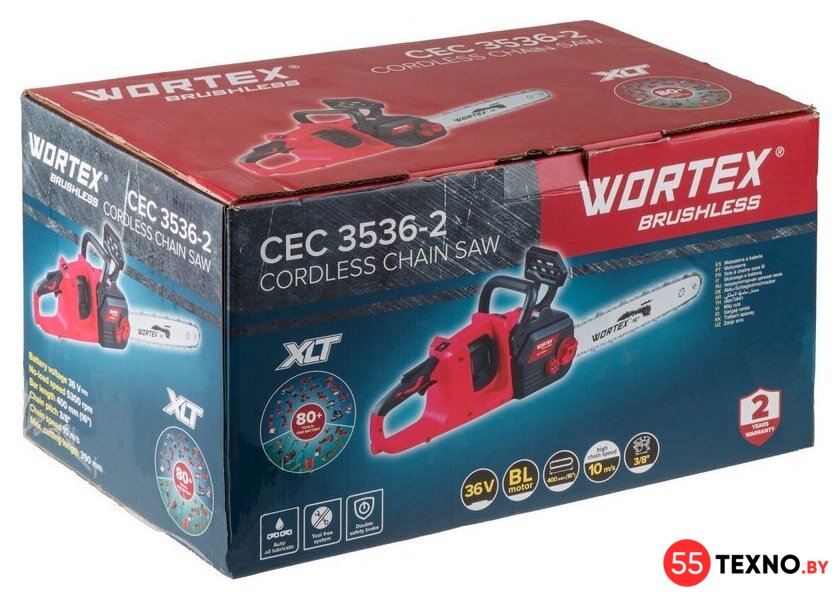 Аккумуляторная пила Wortex CEC 3536-2 ALL1 XLT Set 2333076 (с 2-мя АКБ) - Изображение №12 — Интернет-магазин 55texno.by
