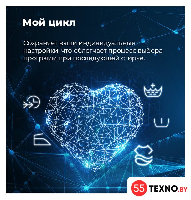 Стиральная машина с вертикальной загрузкой MAUNFELD MFWM128WH - Изображение №25 — Интернет-магазин 55texno.by
