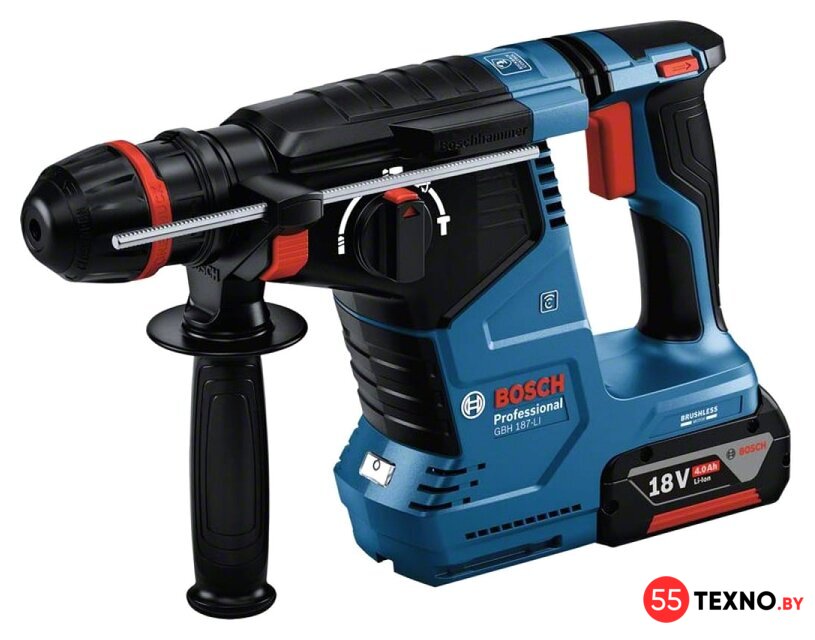 Перфоратор Bosch GBH 187-LI Professional 0611923022 (с 1-им АКБ, кейс) - Изображение №1 — Интернет-магазин 55texno.by