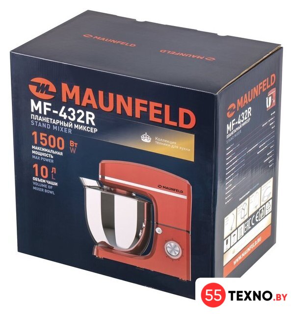 Планетарный миксер MAUNFELD MF-432R - Изображение №10 — Интернет-магазин 55texno.by