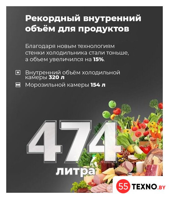 Четырёхдверный холодильник MAUNFELD MFF181NFB - Изображение №4 — Интернет-магазин 55texno.by