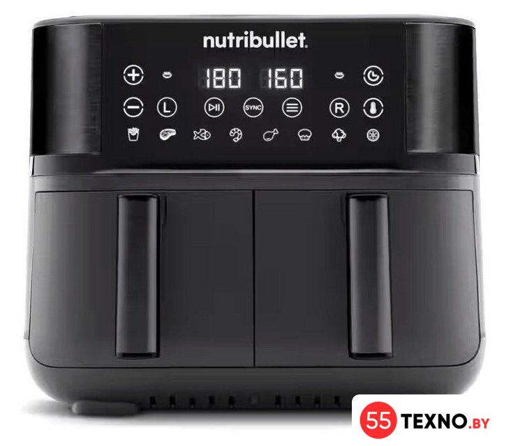 Аэрогриль (аэрофритюрница) NutriBullet Twin Drawer NBA081B - Изображение №1 — Интернет-магазин 55texno.by