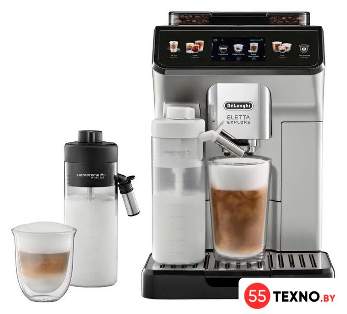 Кофемашина DeLonghi Eletta Explore ECAM450.55.S - Изображение №1 — Интернет-магазин 55texno.by