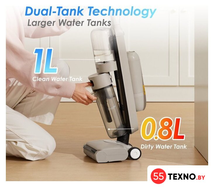 Вертикальный моющий пылесос Tineco iFloor Y2 - Изображение №10 — Интернет-магазин 55texno.by