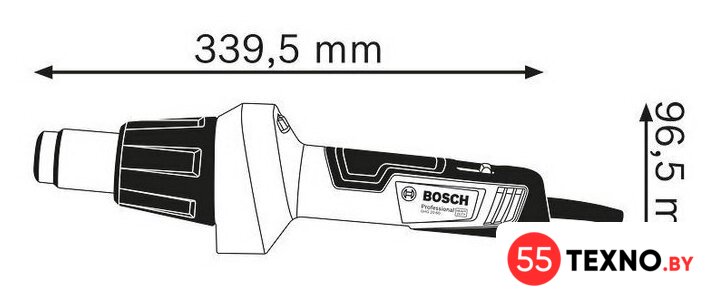 Промышленный фен Bosch GHG 20-60 Professional 06012A6400 - Изображение №2 — Интернет-магазин 55texno.by
