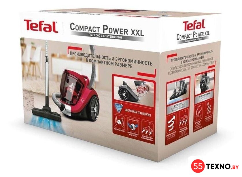 Пылесос Tefal Compact Power XXL TW4853EA - Изображение №5 — Интернет-магазин 55texno.by