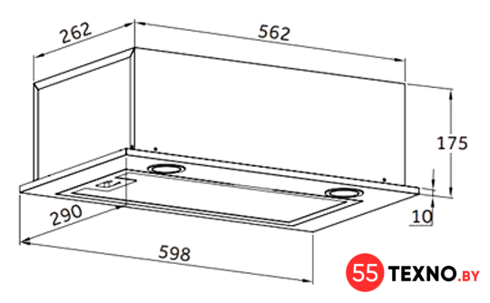 Кухонная вытяжка HOMSair Camelia Power 60RD (белый) - Изображение №14 — Интернет-магазин 55texno.by