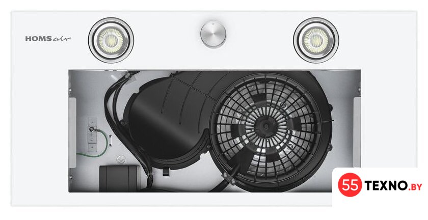 Кухонная вытяжка HOMSair Camelia Power 60RD (белый) - Изображение №4 — Интернет-магазин 55texno.by