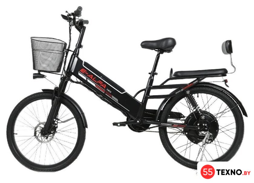 Электровелосипед SameBike Е-Alfa New SB-E-ALFA500-48/13 (черный) - Изображение №2 — Интернет-магазин 55texno.by